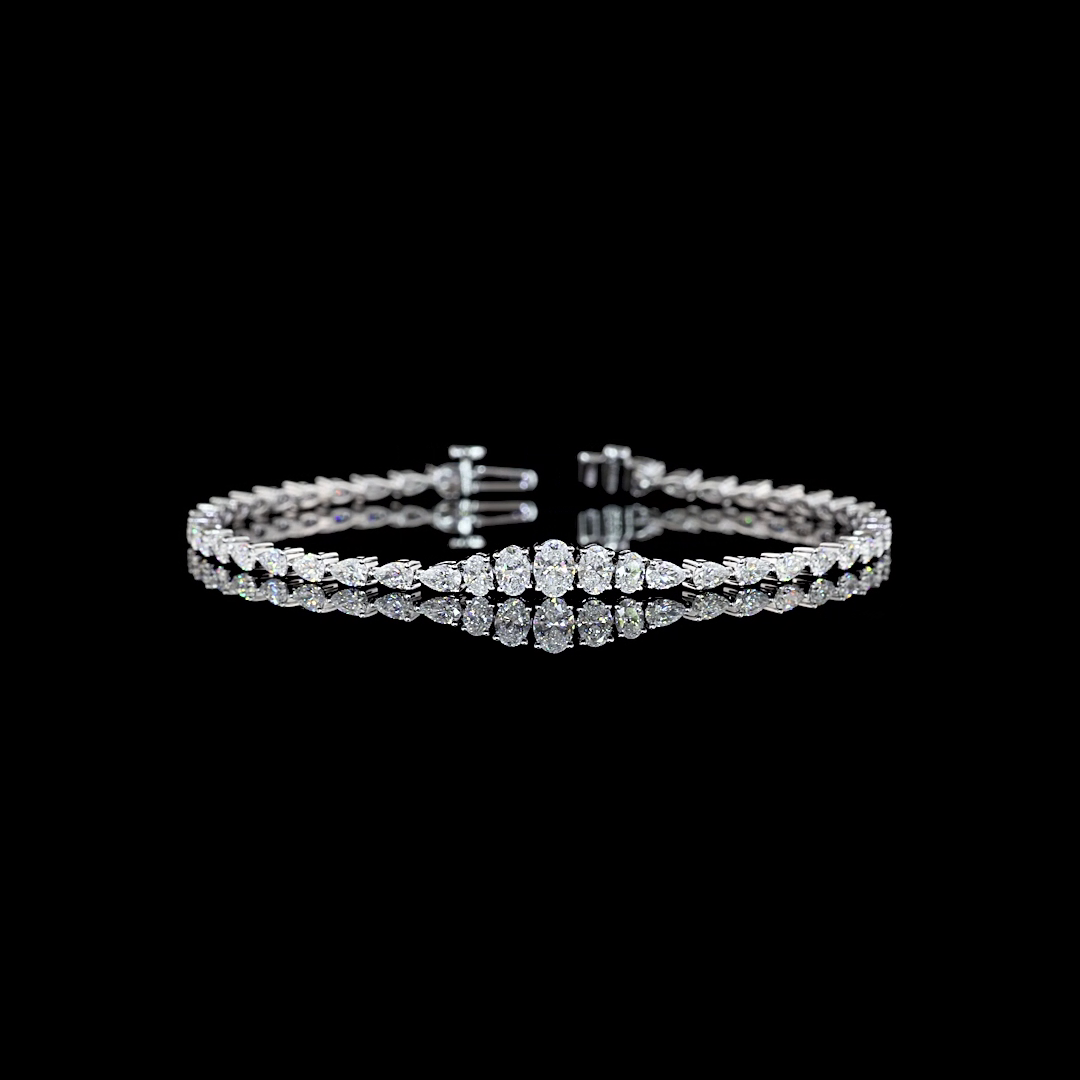 White gold Diamond Riviera Bracelet · 3.29 ct