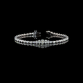 White gold Diamond Riviera Bracelet · 3.39 ct