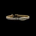 Yellow gold Diamond Riviera Bracelet · 3.31 ct