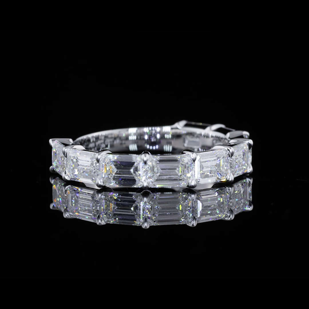 White gold Diamond Half Eternity Band · 3.28 ct
