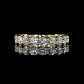 Yellow gold Diamond Three-Quarter Band · 2.13 ct