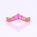 Yellow gold Diamond Half Eternity Band