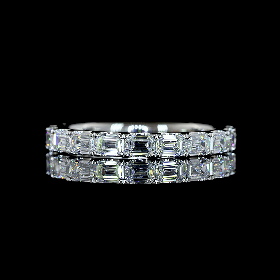 White gold Diamond Three-Quarter Band · 1.4 ct