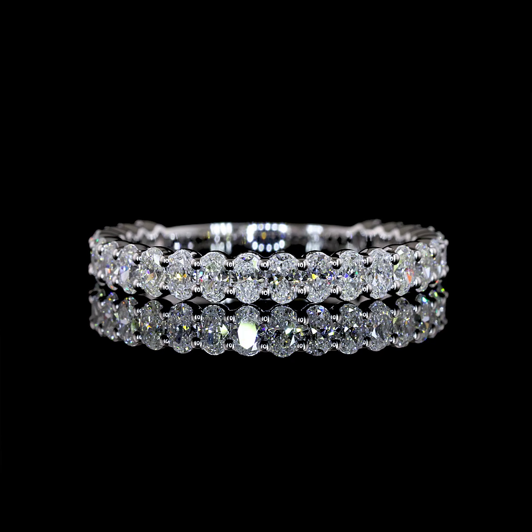 White gold Diamond Three-Quarter Band · 1.01 ct
