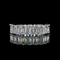 White gold Diamond Half Eternity Band · 3.27 ct