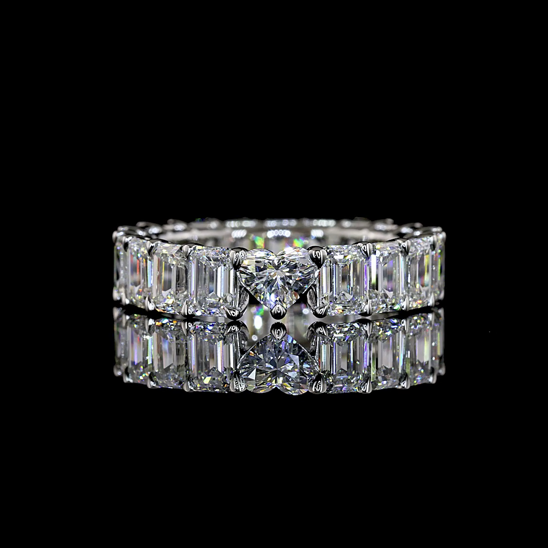 White gold Diamond Eternity Band · 5.17 ct