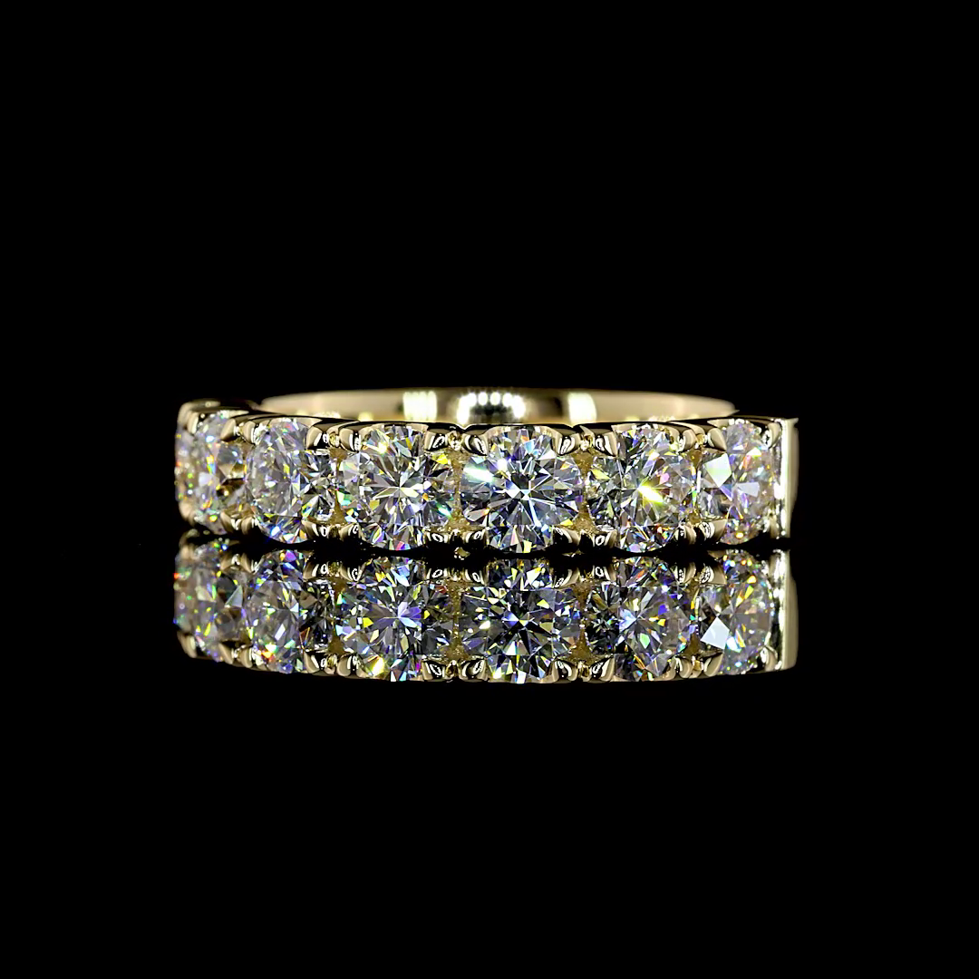 Yellow gold Diamond Seven-Stone Band · 1.64 ct