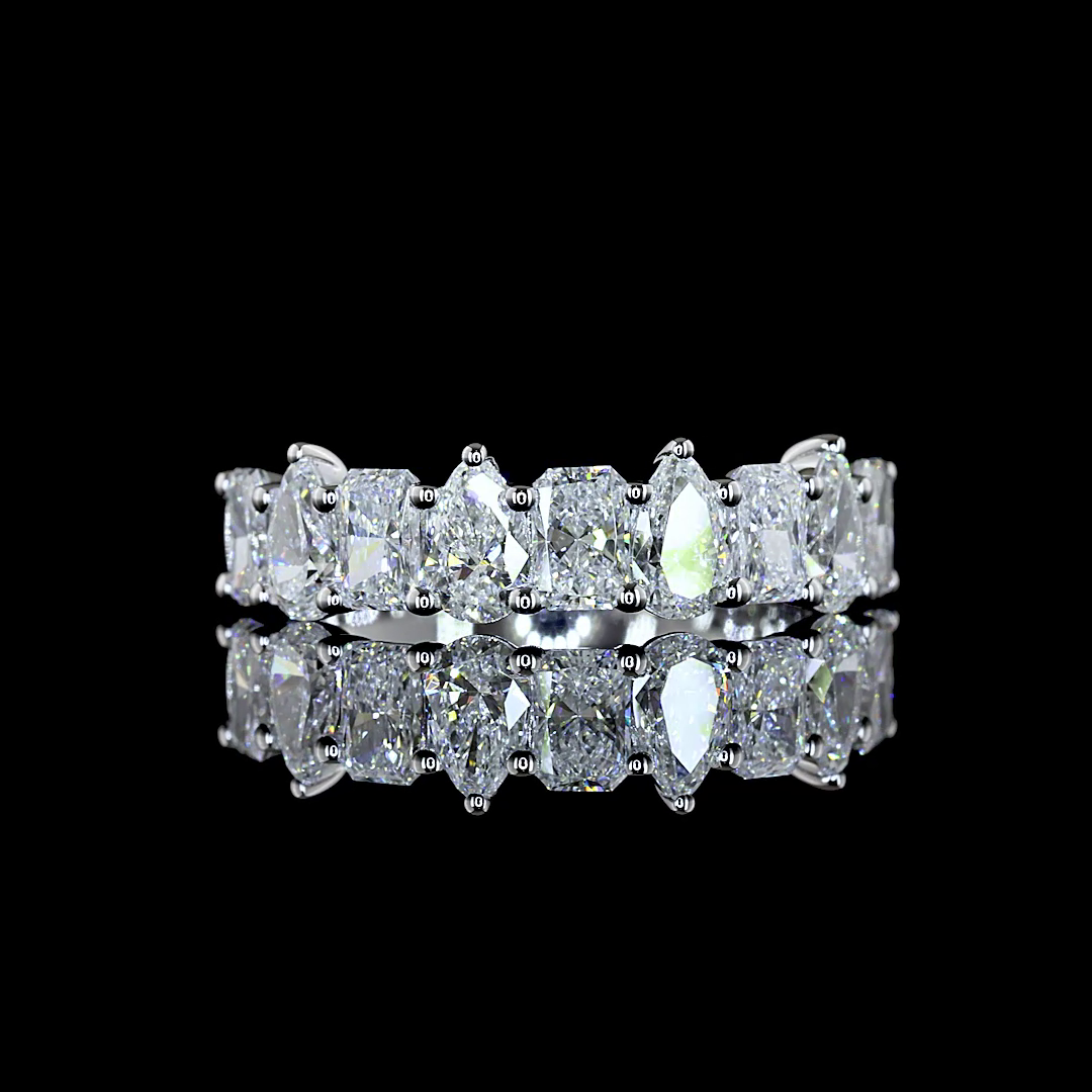 White gold Diamond Half Eternity Band · 1.44 ct