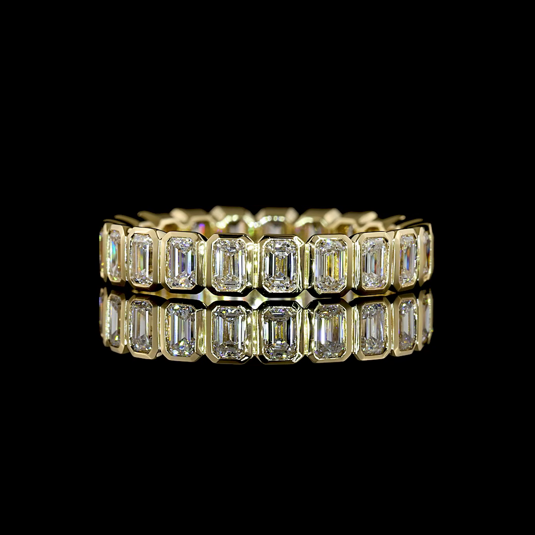 Yellow gold Diamond Eternity Band · 1.89 ct