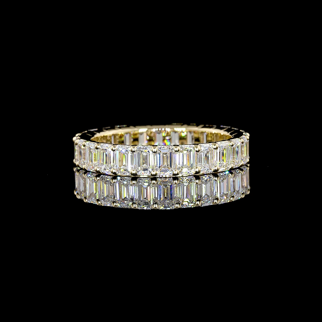Yellow gold Diamond Eternity Band · 3.14 ct