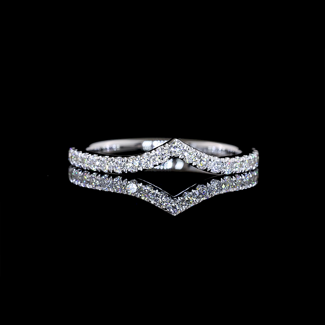 White gold Diamond Half Eternity Band · 0.25 ct