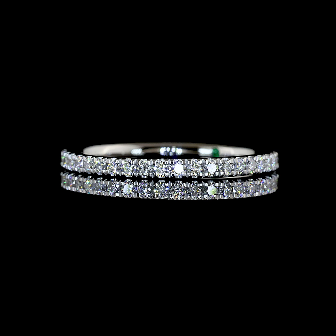 White gold Diamond Three-Quarter Band · 0.35 ct