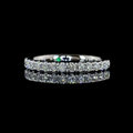 White gold Diamond Half Eternity Band · 0.55 ct