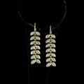 Yellow gold Diamond Hanging Earrings · 3.14 ct