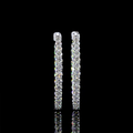 White gold Diamond Hoops · 3.35 ct
