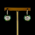 Yellow gold Diamond Hanging Earrings · 4.08 ct