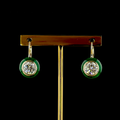 Yellow gold Diamond Hanging Earrings · 4.05 ct