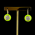 Yellow gold Diamond Hanging Earrings · 4.07 ct