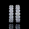 White gold Diamond Huggies · 1.85 ct