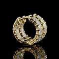 Yellow gold Diamond Huggies · 1.93 ct