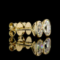 Yellow gold Diamond Studs · 1.63 ct