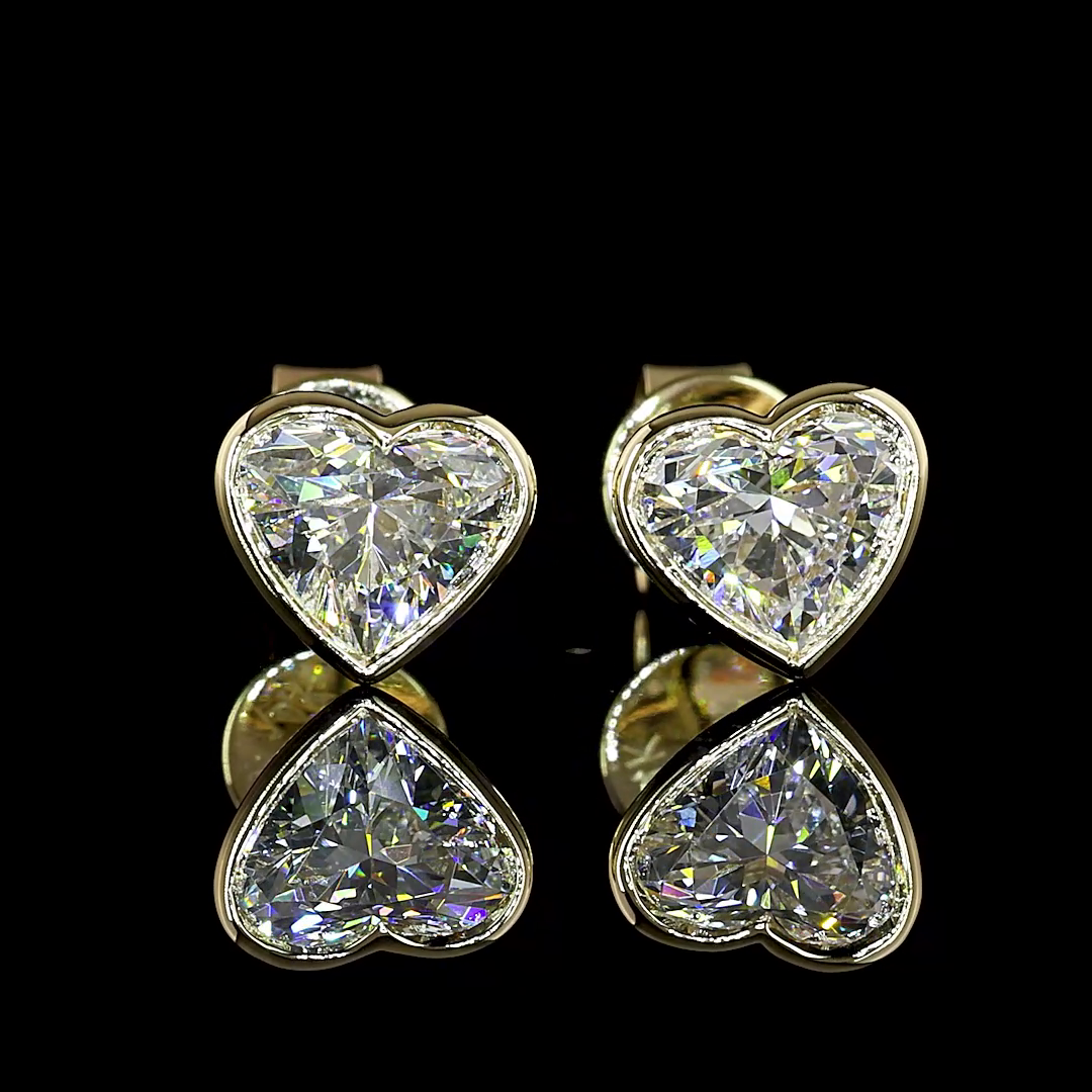 Yellow gold Diamond Studs · 1.64 ct