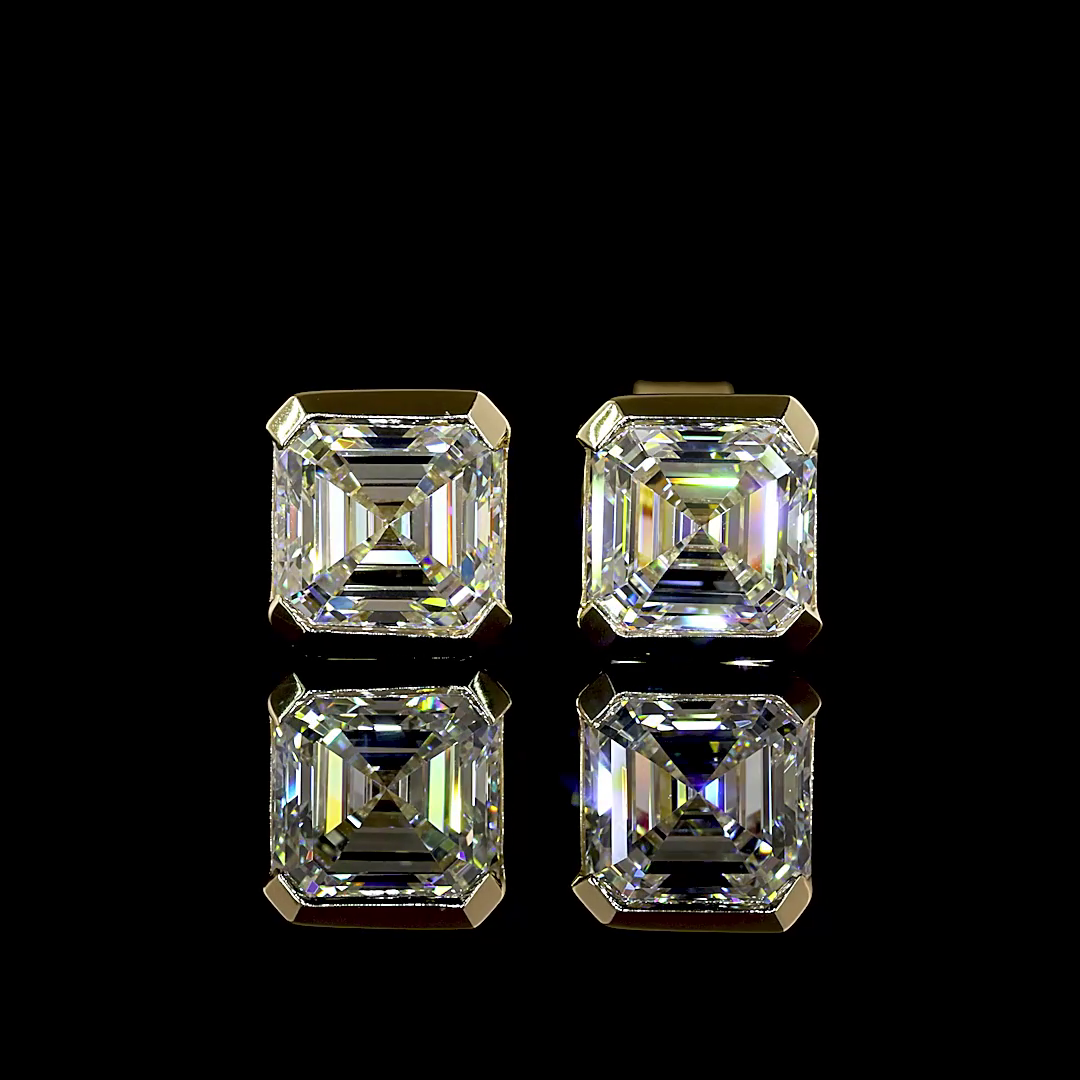 Yellow gold Diamond Studs · 2.05 ct