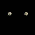 Yellow gold Diamond Studs · 3.08 ct
