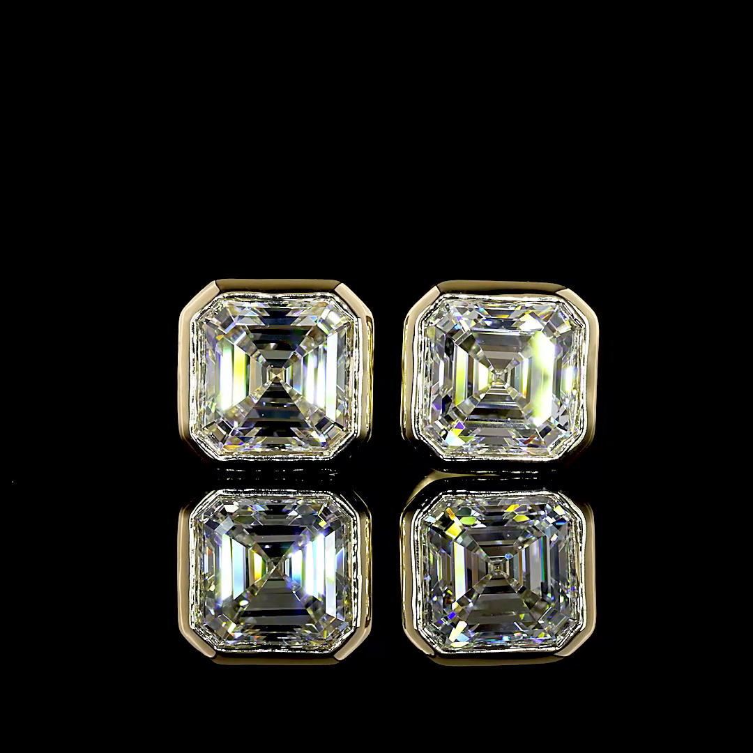Yellow gold Diamond Studs · 2.03 ct