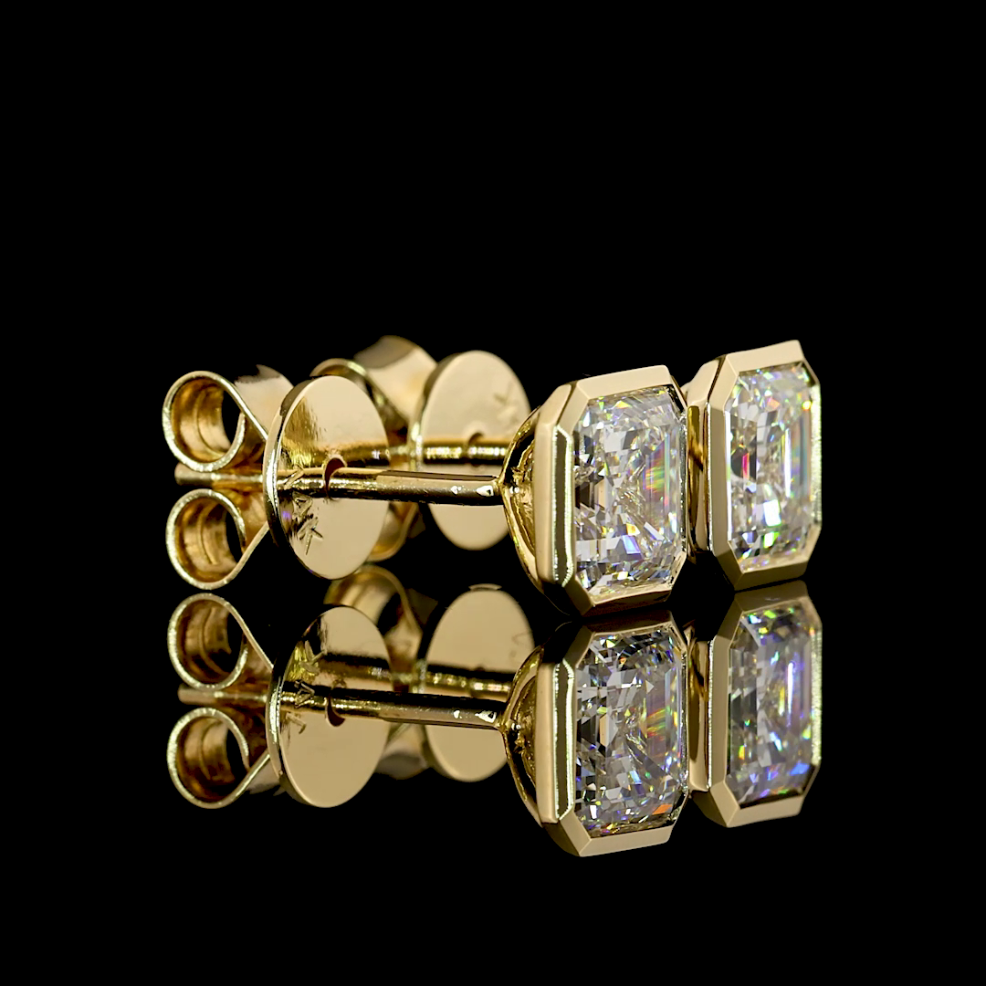 Yellow gold Diamond Studs · 1.48 ct