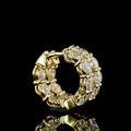 Yellow gold Diamond Huggies · 3.12 ct