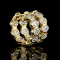 Yellow gold Diamond Huggies · 1.93 ct