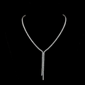 White gold Diamond Lariat Necklace · 13.45 ct