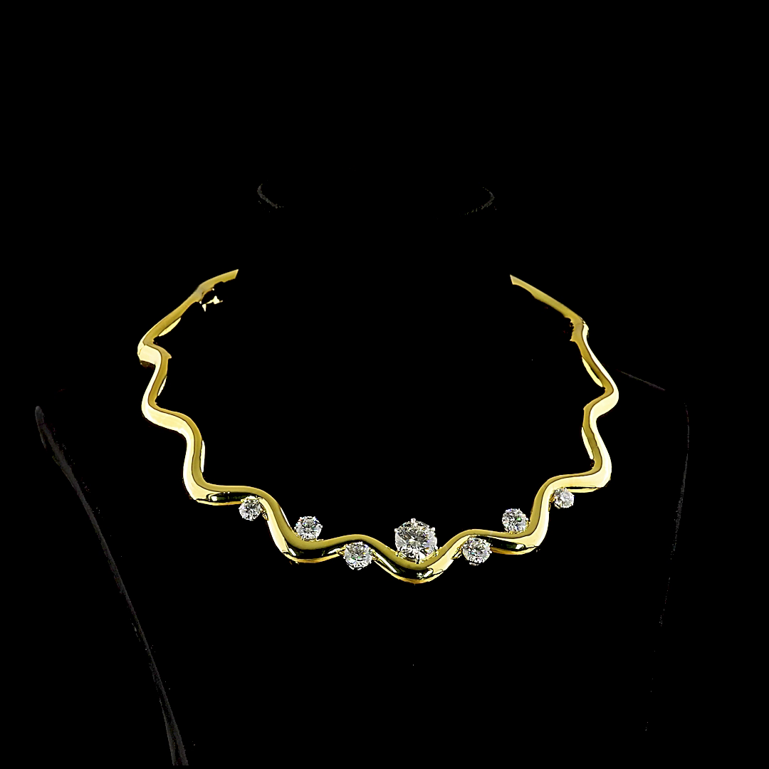 White gold Diamond Necklace · 18.23 ct