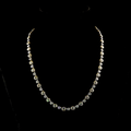 White gold Diamond Station Necklace · 20.15 ct