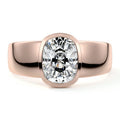 Rose gold Cushion Diamond Solitaire Engagement Ring