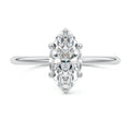 Platinum Marquise Diamond Classic Solitaire Engagement Ring
