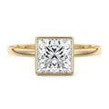 Yellow gold Princess Diamond Solitaire Engagement Ring