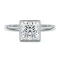 Platinum Princess Diamond Solitaire Engagement Ring
