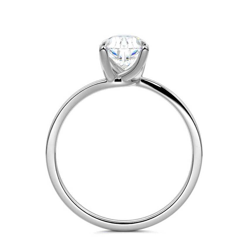 Platinum Pear Diamond Solitaire Engagement Ring