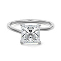 Platinum Princess Diamond Solitaire Engagement Ring