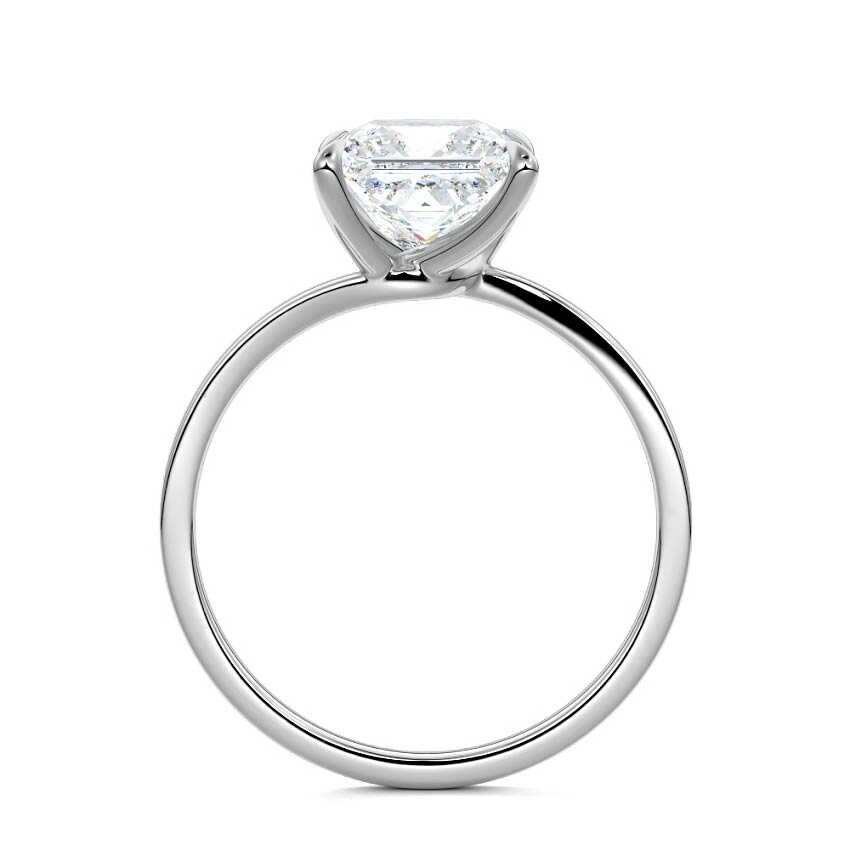 Platinum Princess Diamond Solitaire Engagement Ring