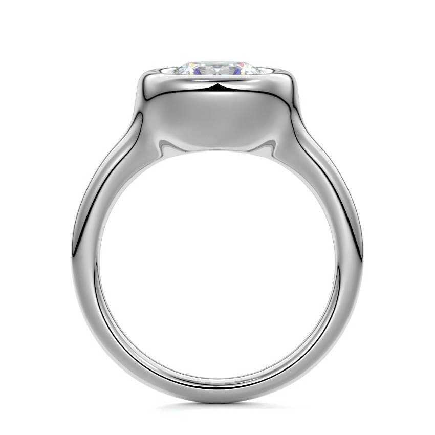 White gold Round Diamond Solitaire Engagement Ring