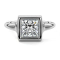 Platinum Princess Diamond Solitaire Engagement Ring