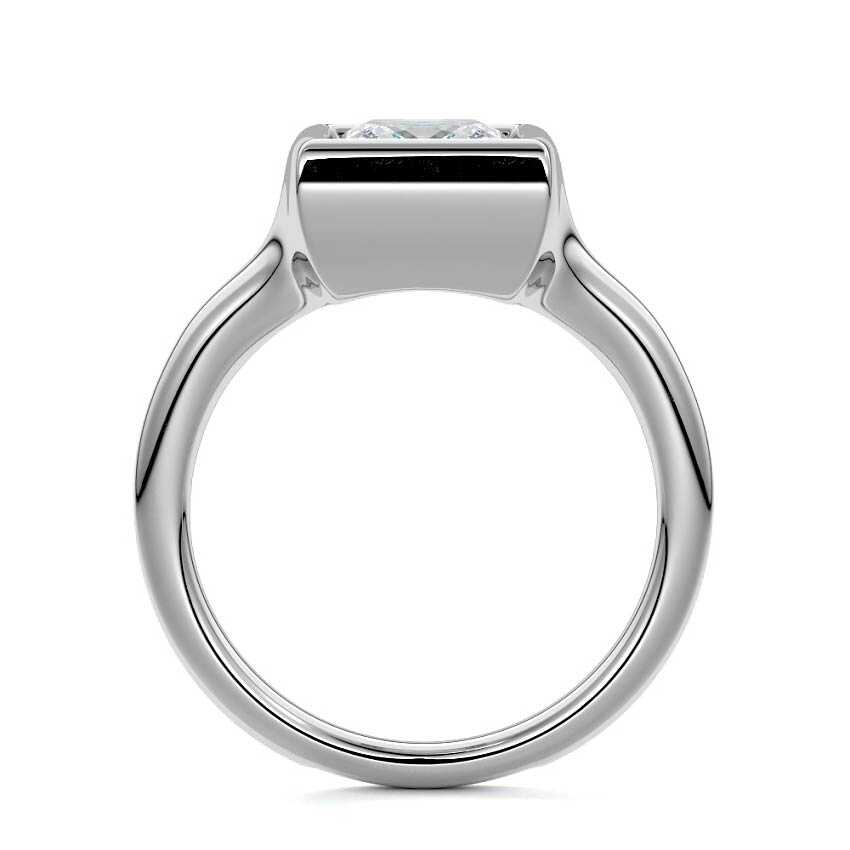 Platinum Princess Diamond Solitaire Engagement Ring
