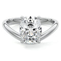 Platinum Cushion Diamond Solitaire Engagement Ring