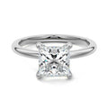White gold Princess Diamond Solitaire Engagement Ring