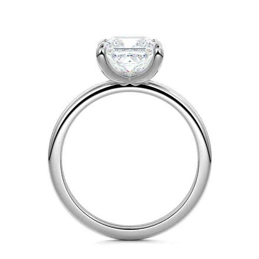White gold Princess Diamond Solitaire Engagement Ring