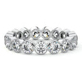 White gold Round Bezel Diamond Eternity Band