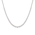 Rose gold Graduated Diamond Tennis Necklace